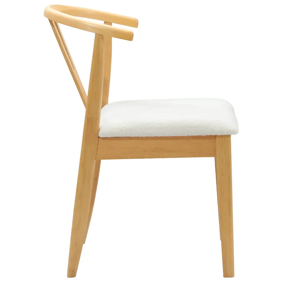 Chaise de salle à manger 2 pcs Naturel et clair - 6