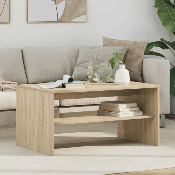 Table basse Chêne Sonoma 80 x 50 x 40 cm Bois d'ingénierie