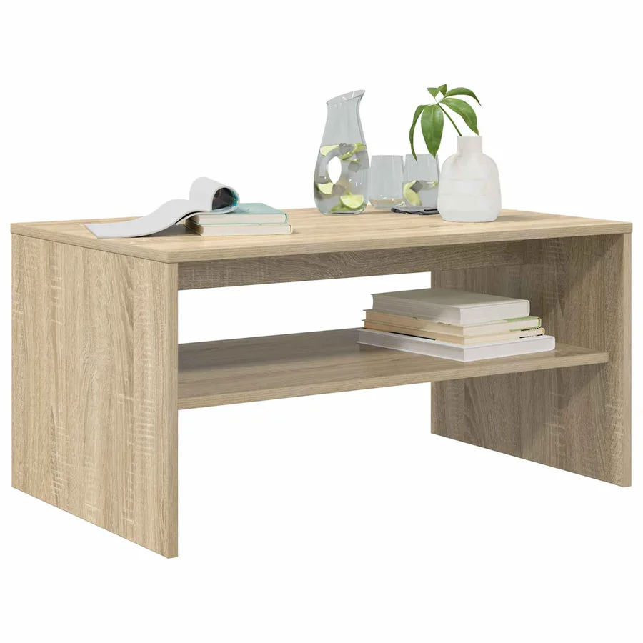 Table basse Chêne Sonoma 80 x 50 x 40 cm Bois d'ingénierie - 3
