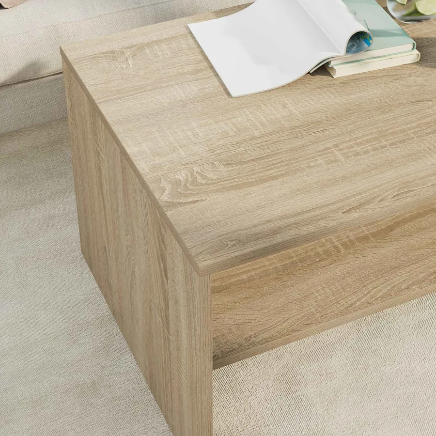 Table basse Chêne Sonoma 80 x 50 x 40 cm Bois d'ingénierie - 4