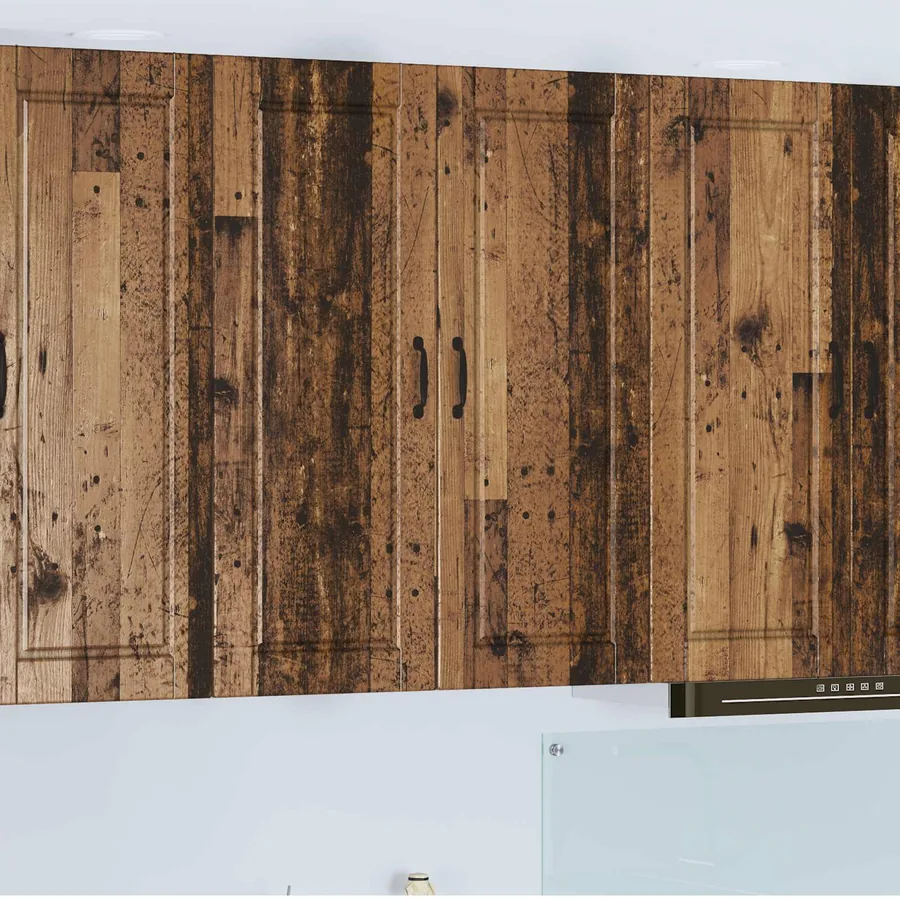 Meuble mural PORTO Bois ancien 80 x 31 x 100 cm