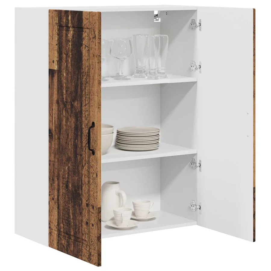 Meuble mural PORTO Bois ancien 80 x 31 x 100 cm - 3