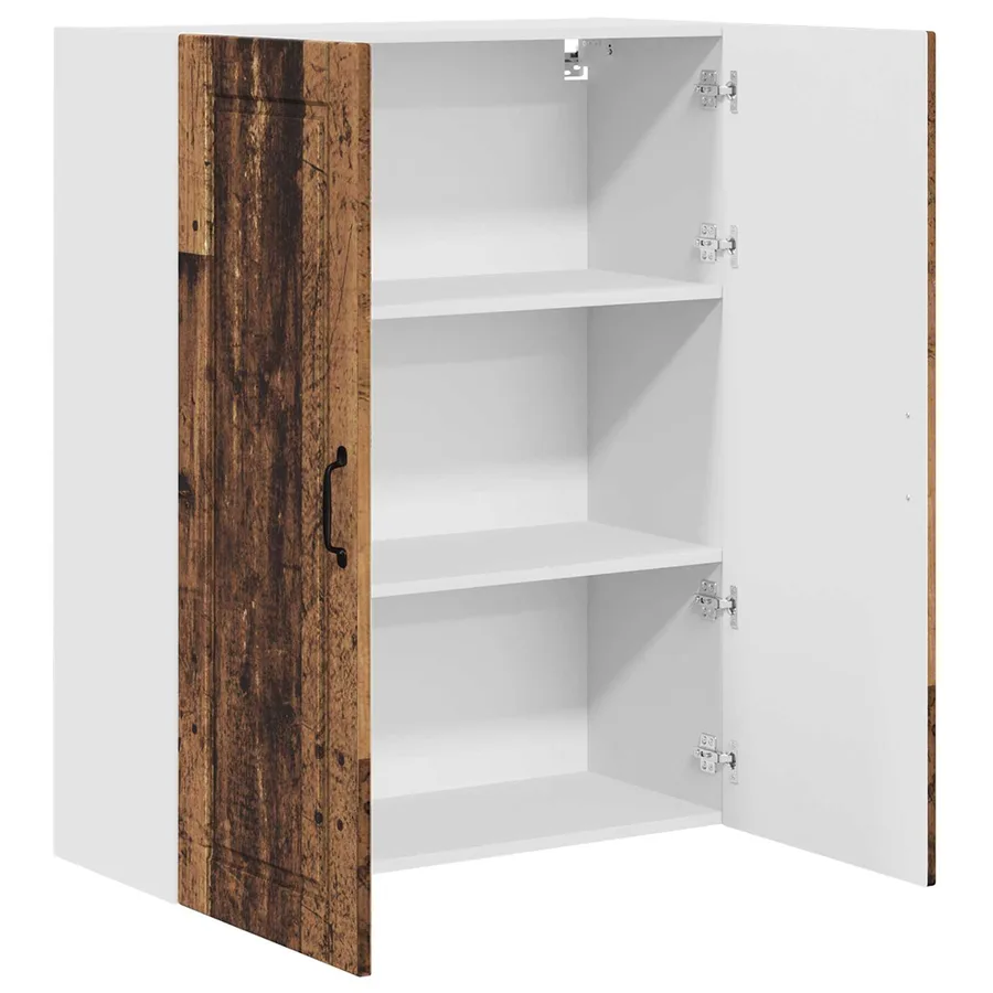 Meuble mural PORTO Bois ancien 80 x 31 x 100 cm - 5