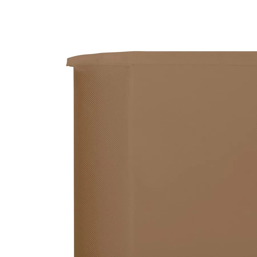 Paravent 3 panneaux Tissu 400 x 120 cm Taupe - 4
