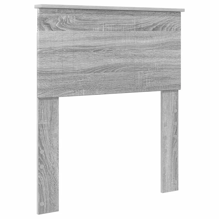 Cadre de lit avec tiroir Sonoma Gris et Argent 75 x 190 cm - 6