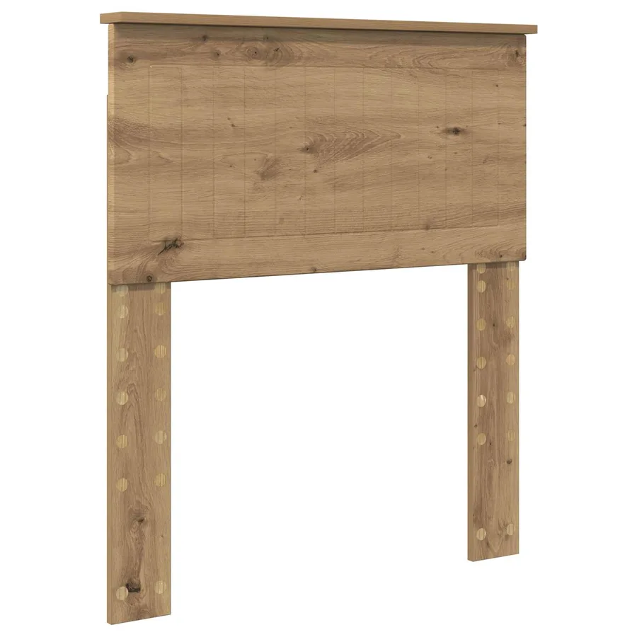Cadre de lit Chêne artisan 75 x 190 cm Pin massif - 6