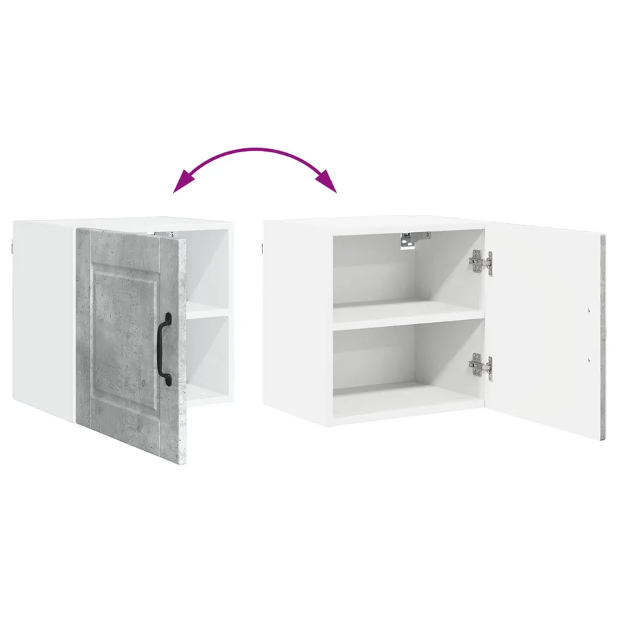 Meuble mural PORTO 2 pcs Gris béton 40 x 31 x 40 cm - 12
