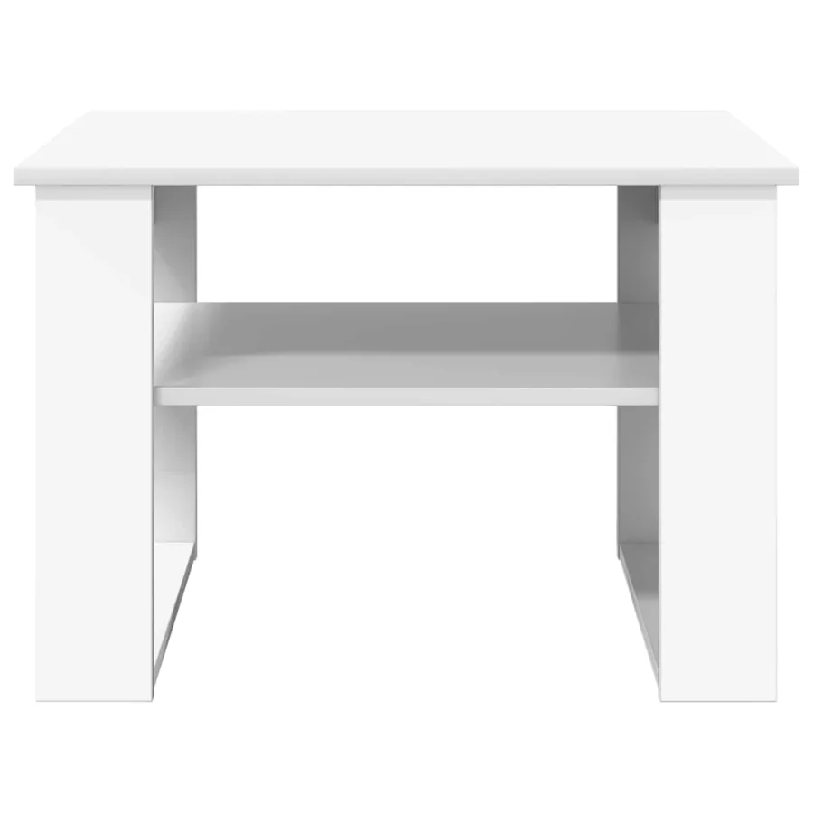 Table basse Blanc 64 x 54 x 44 cm Bois d'ingénierie - 5