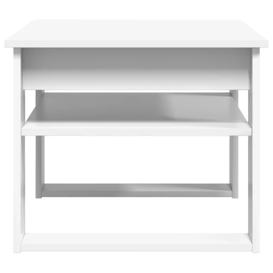 Table basse Blanc 64 x 54 x 44 cm Bois d'ingénierie - 6