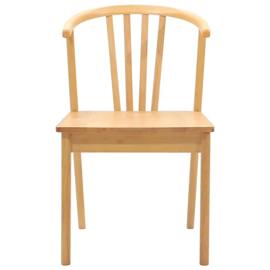 Chaise de salle à manger 2 pcs Naturel - 5