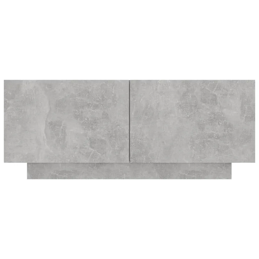 Table de chevet gris béton 100x35x40 cm bois d'ingénierie - 5