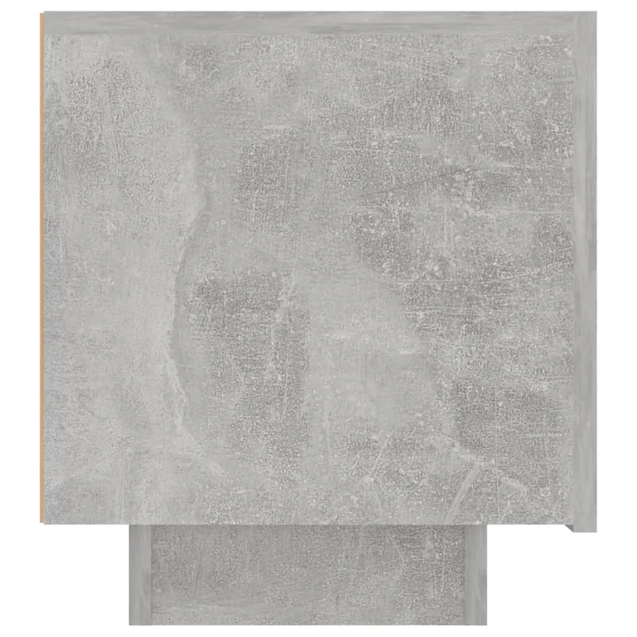 Table de chevet gris béton 100x35x40 cm bois d'ingénierie - 7