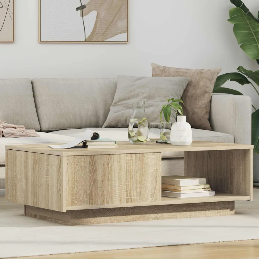 Table basse Chêne Sonoma 95 x 55 x 31 cm Bois d'ingénierie