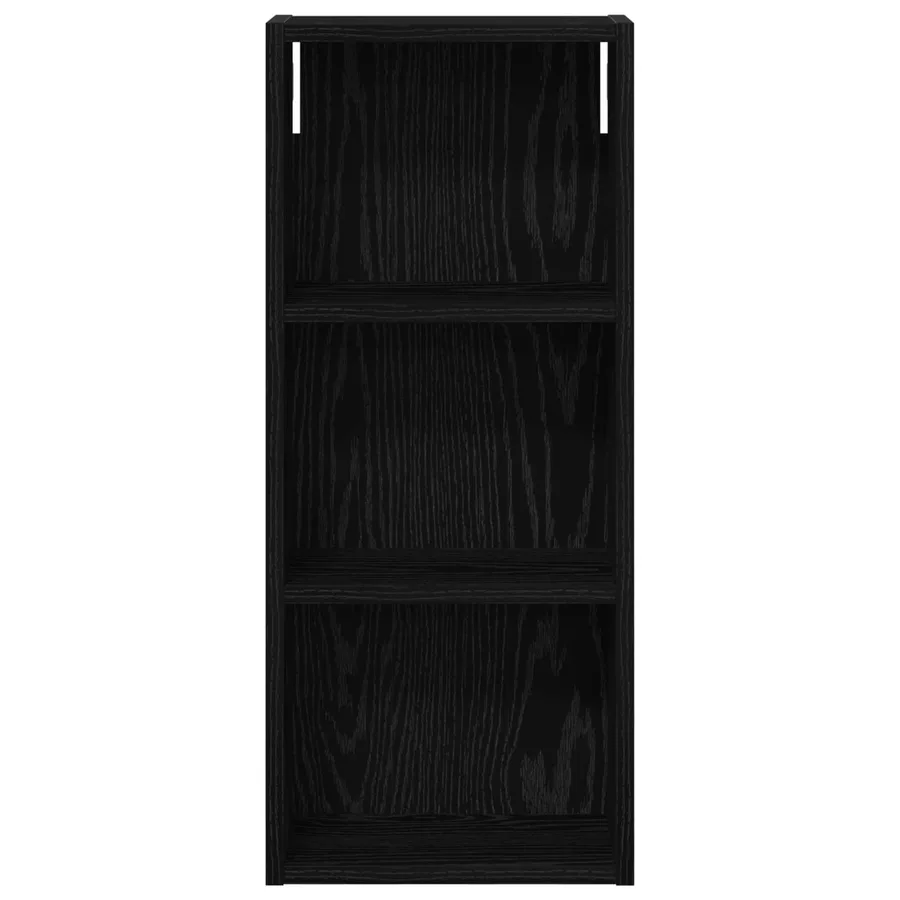 Armoire murale de salle de bain Chêne Noir 30 x 14 x 70 cm - 6