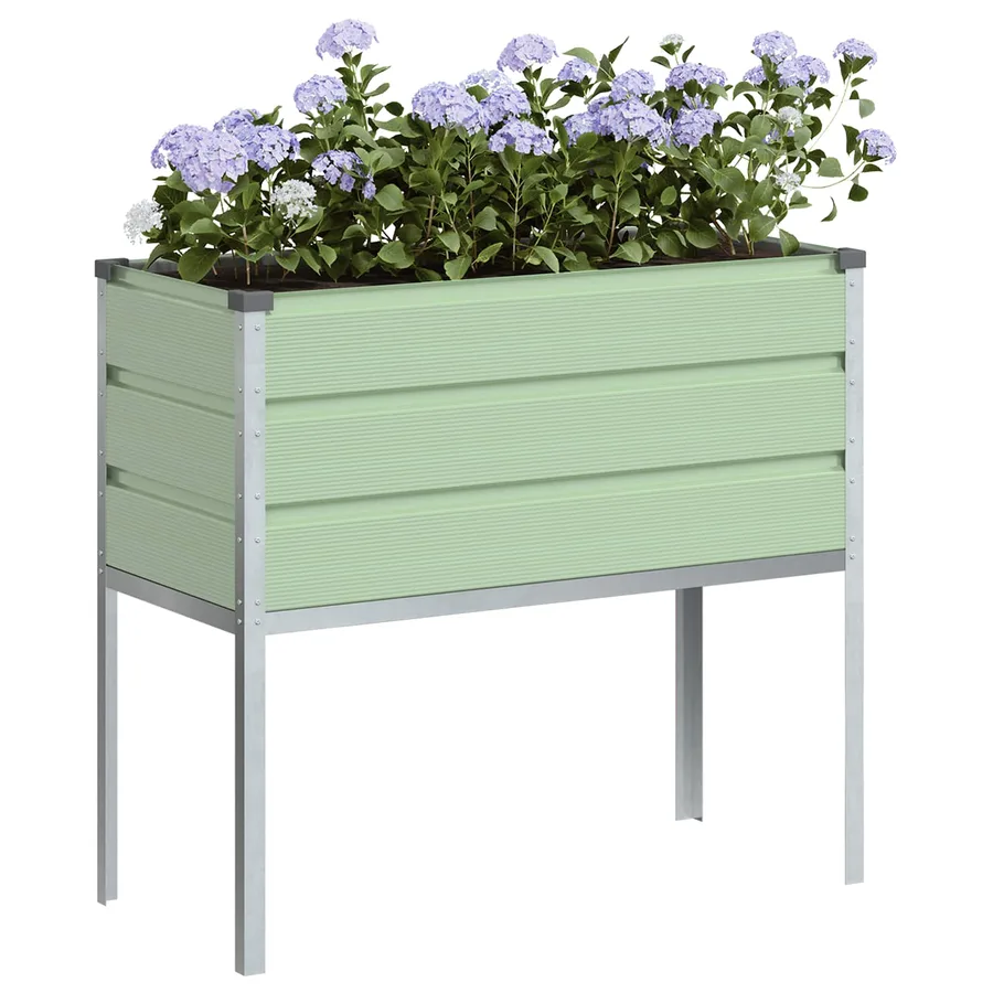 Jardinière Vert Pastel 100 x 45 x 90 cm Acier galvanisé - 3