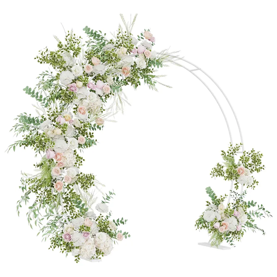 Arche de mariage Blanc 223 x 45 x 201 cm Acier - 3