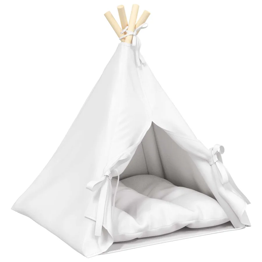 Teepee pour animaux de compagnie avec coussin 50 x 50 x 60 cm - 2