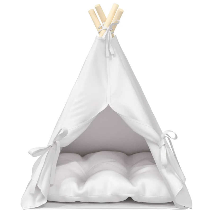 Teepee pour animaux de compagnie avec coussin 50 x 50 x 60 cm - 5