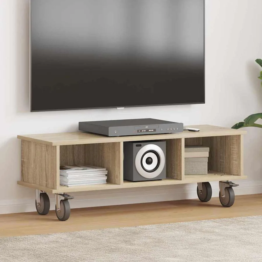 Meuble TV Chêne Sonoma 100 x 35 x 35 cm Bois d'ingénierie