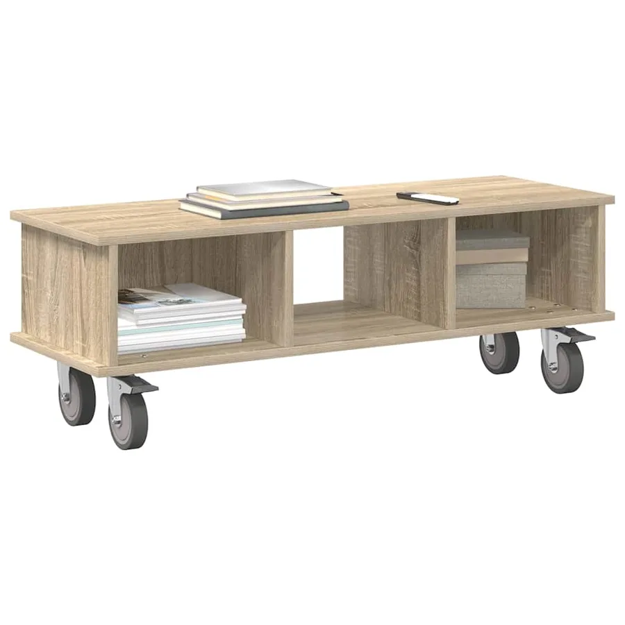 Meuble TV Chêne Sonoma 100 x 35 x 35 cm Bois d'ingénierie - 3