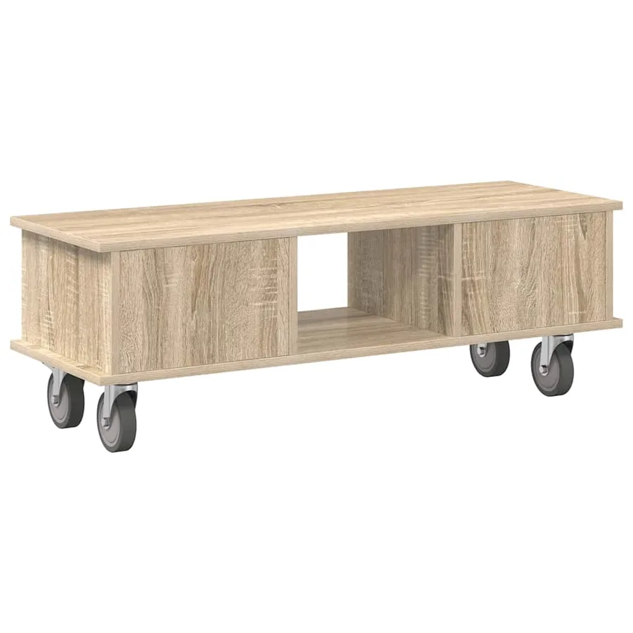 Meuble TV Chêne Sonoma 100 x 35 x 35 cm Bois d'ingénierie - 7