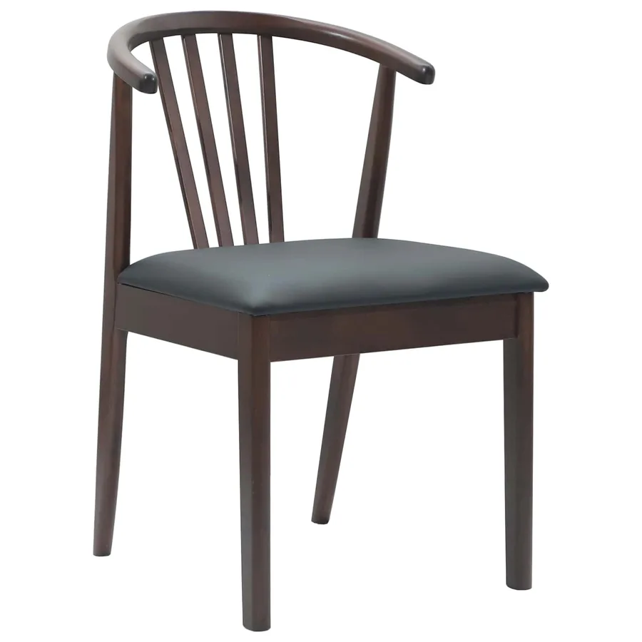 Chaise de salle à manger 2 pcs Marron clair et noir - 4