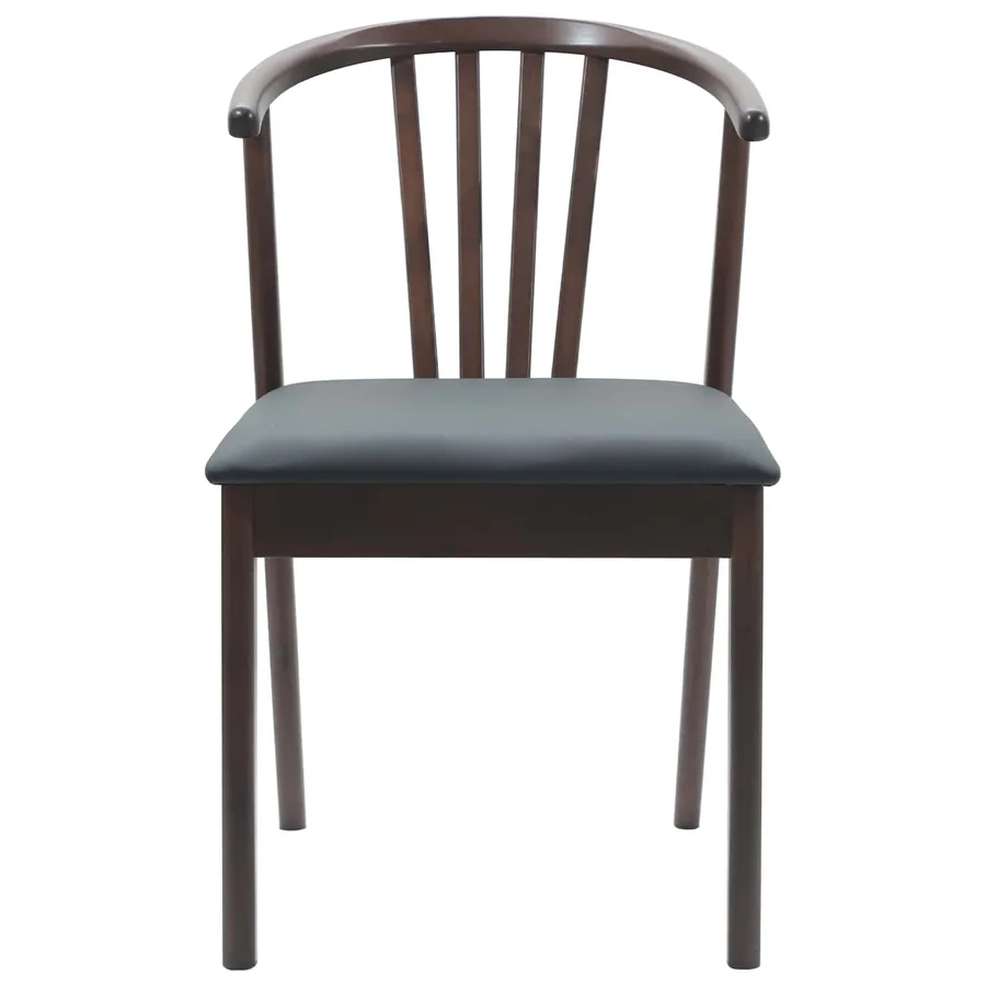 Chaise de salle à manger 2 pcs Marron clair et noir - 5