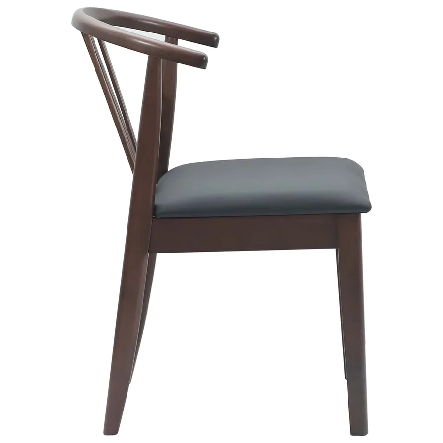 Chaise de salle à manger 2 pcs Marron clair et noir - 6