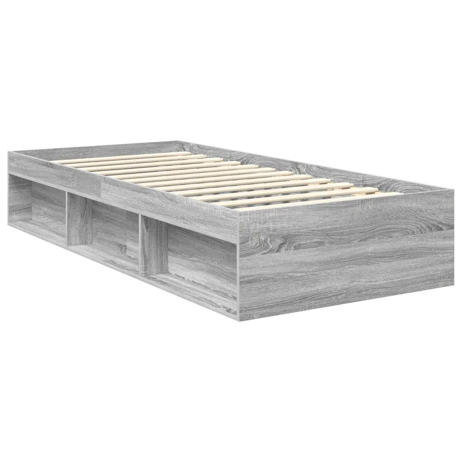 Cadre de lit Gris Sonoma 90 x 200 cm Pin massif - 5