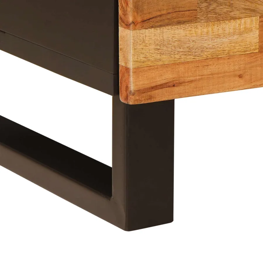 Cabinet de chevet avec tiroir 2 pcs Marron 40 x 33 x 46 cm - 9