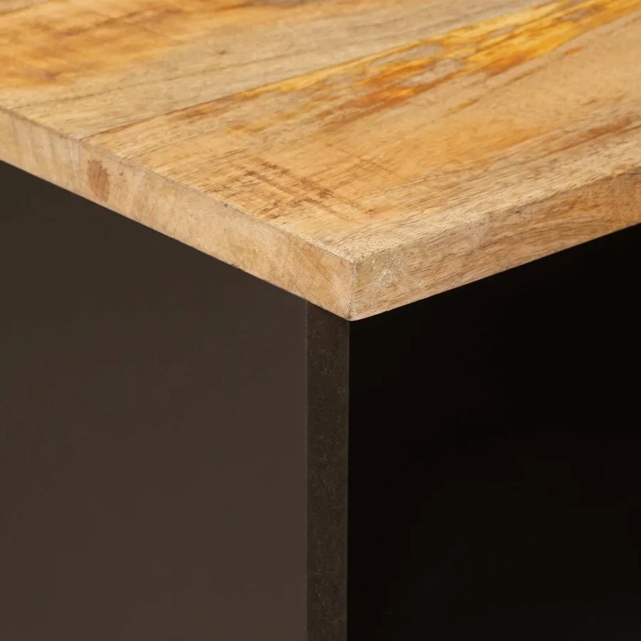 Meuble TV Marron 70 x 33 x 46 cm Bois de mangue massif - 6