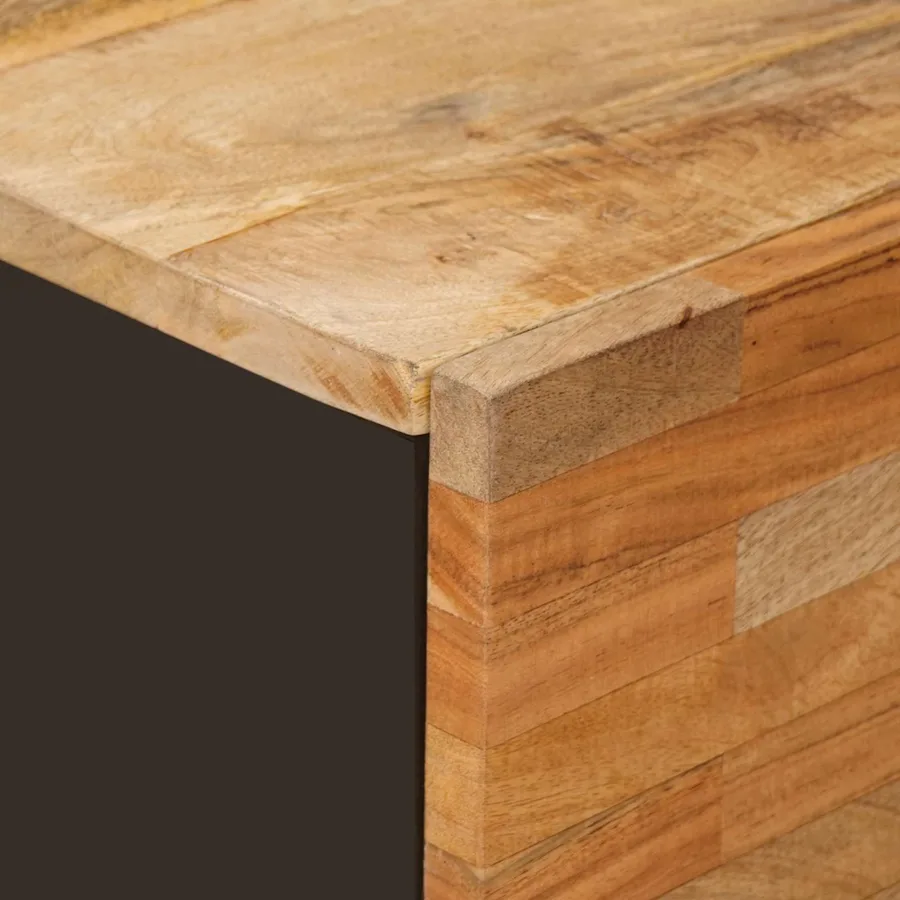 Meuble d'appoint Marron 40 x 33 x 75 cm Bois de mangue massif - 6