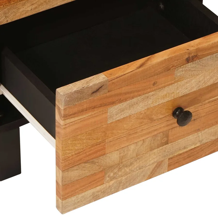 Meuble d'appoint Marron 40 x 33 x 75 cm Bois de mangue massif - 7