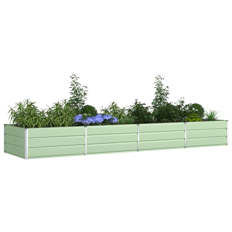Jardinière Vert pastel 385 x 100 x 45 cm Acier galvanisé - 3