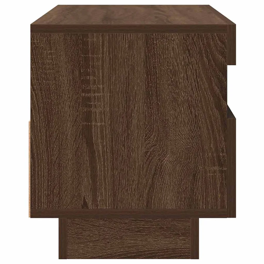 Meuble TV avec lumières LED chêne marron 80x35x40 cm - 8