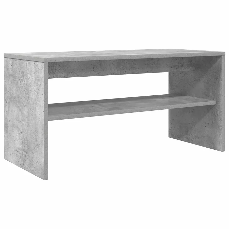 Meuble TV Gris béton 80 x 35 x 40 cm Bois d'ingénierie - 7