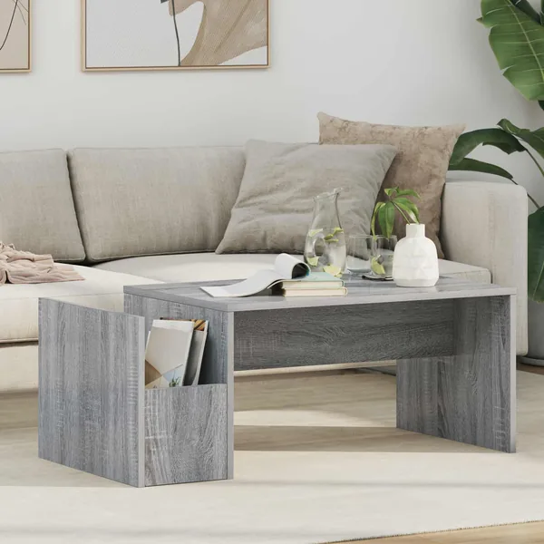 Table basse Gris Sonoma 90 x 45 x 35 cm Bois d'ingénierie