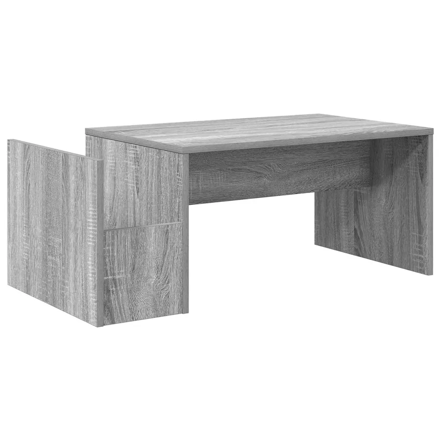 Table basse Gris Sonoma 90 x 45 x 35 cm Bois d'ingénierie - 2