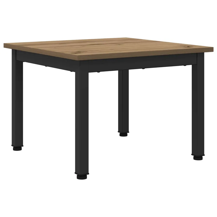 Table basse Chêne artisan 50 x 50 x 36 cm Bois d'ingénierie - 2