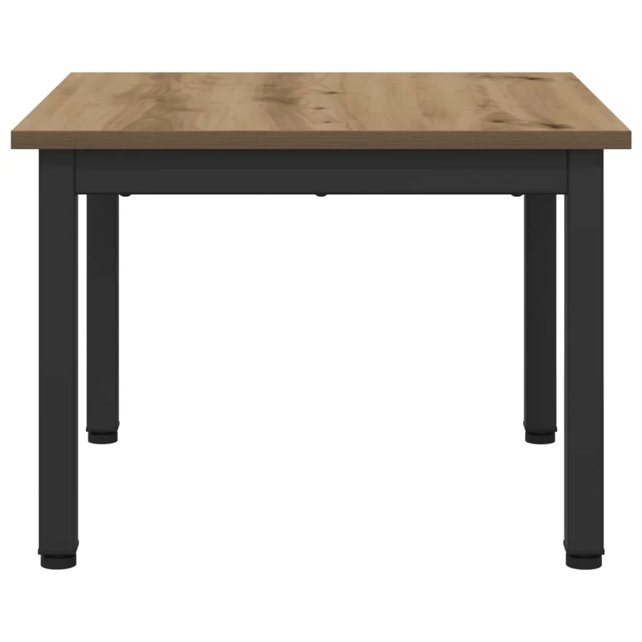 Table basse Chêne artisan 50 x 50 x 36 cm Bois d'ingénierie - 6