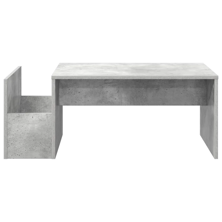 Table basse Gris béton 90 x 45 x 35 cm Bois d'ingénierie - 5