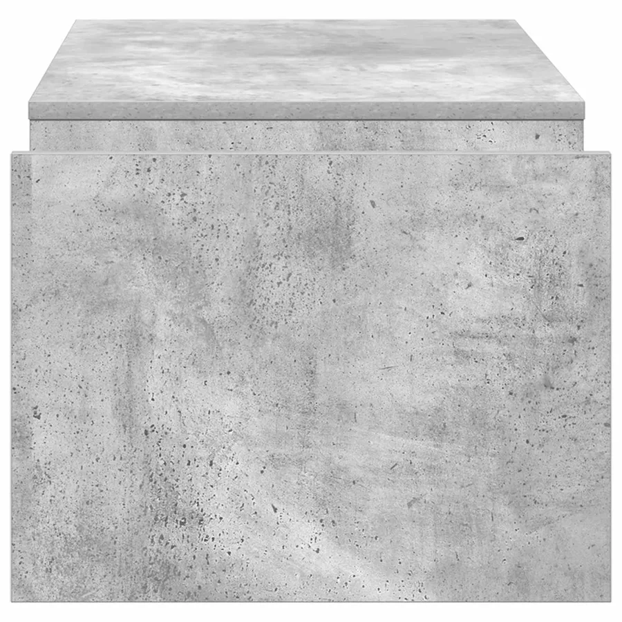 Table basse Gris béton 90 x 45 x 35 cm Bois d'ingénierie - 6