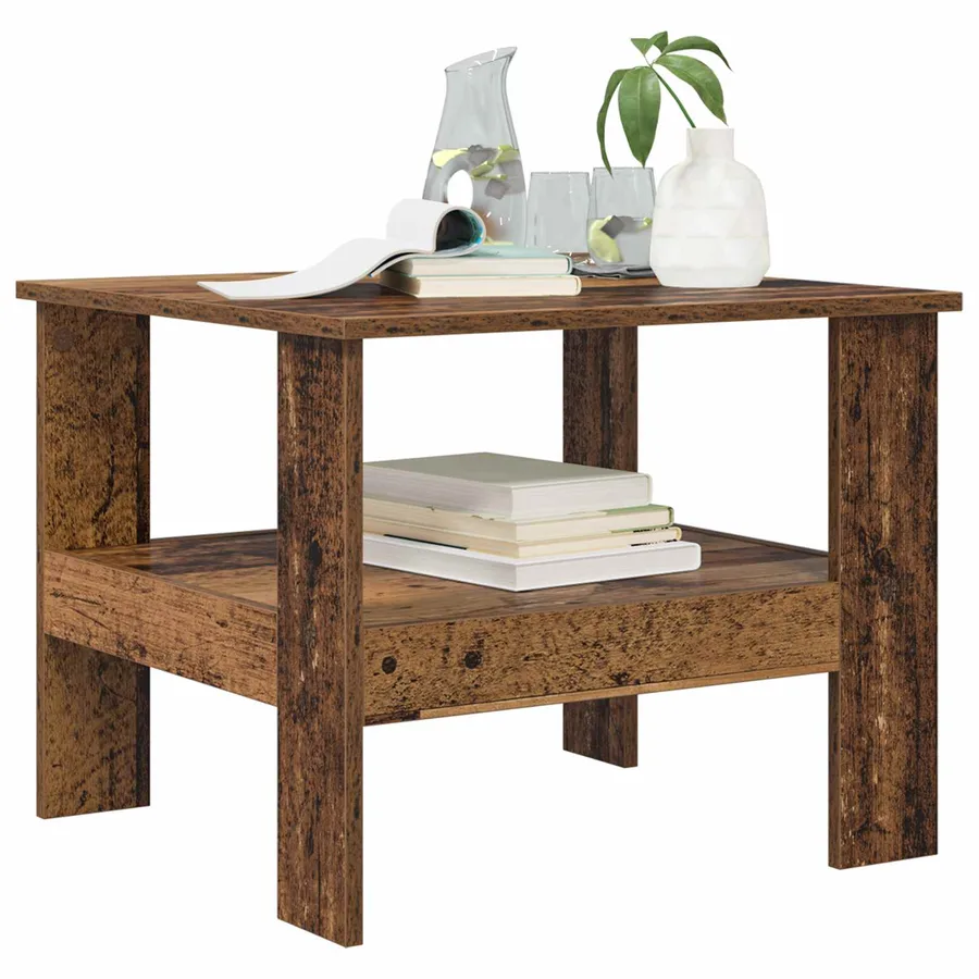 Table basse Bois ancien 57 x 55 x 45 cm Bois d'ingénierie - 3