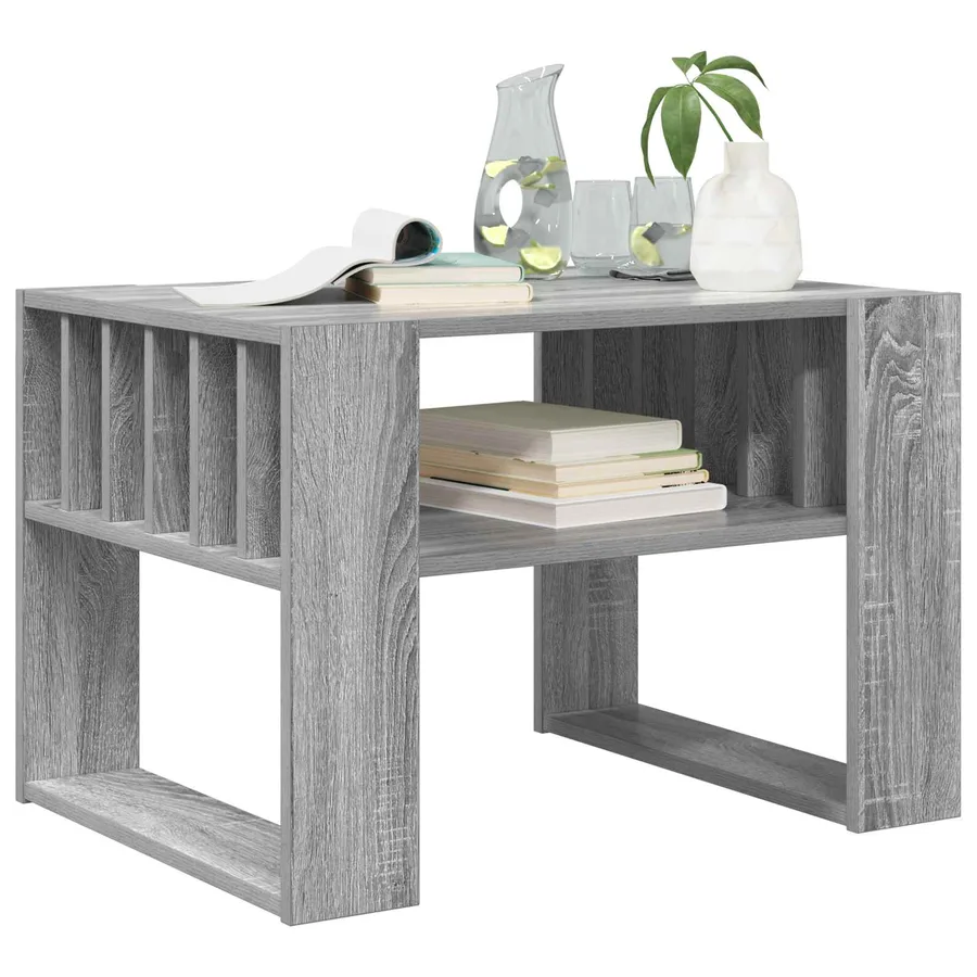 Table basse Gris Sonoma 66 x 49,5 x 45 cm Bois d'ingénierie - 3
