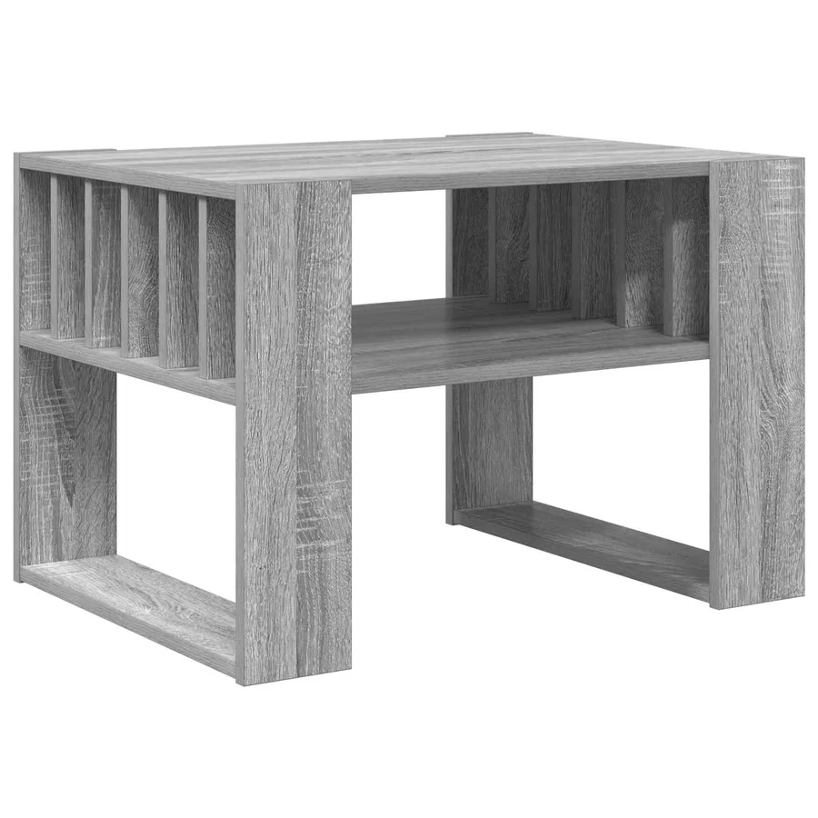 Table basse Gris Sonoma 66 x 49,5 x 45 cm Bois d'ingénierie - 7