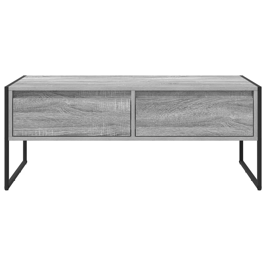 Table basse Gris Sonoma 100 x 46 x 40 cm Bois d'ingénierie - 6