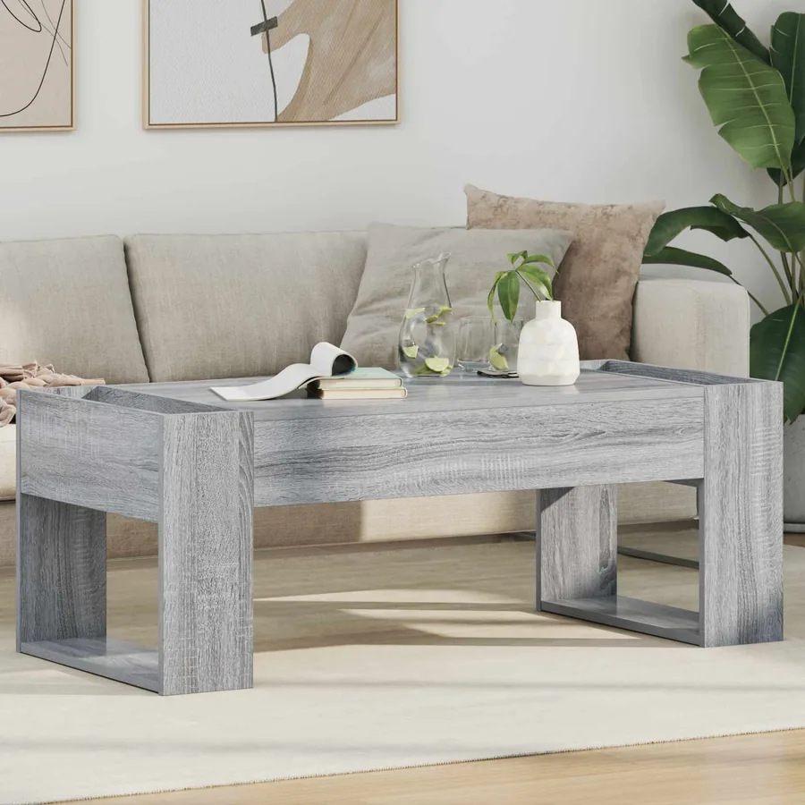Table basse Gris Sonoma 110 x 50 x 41 cm Bois d'ingénierie