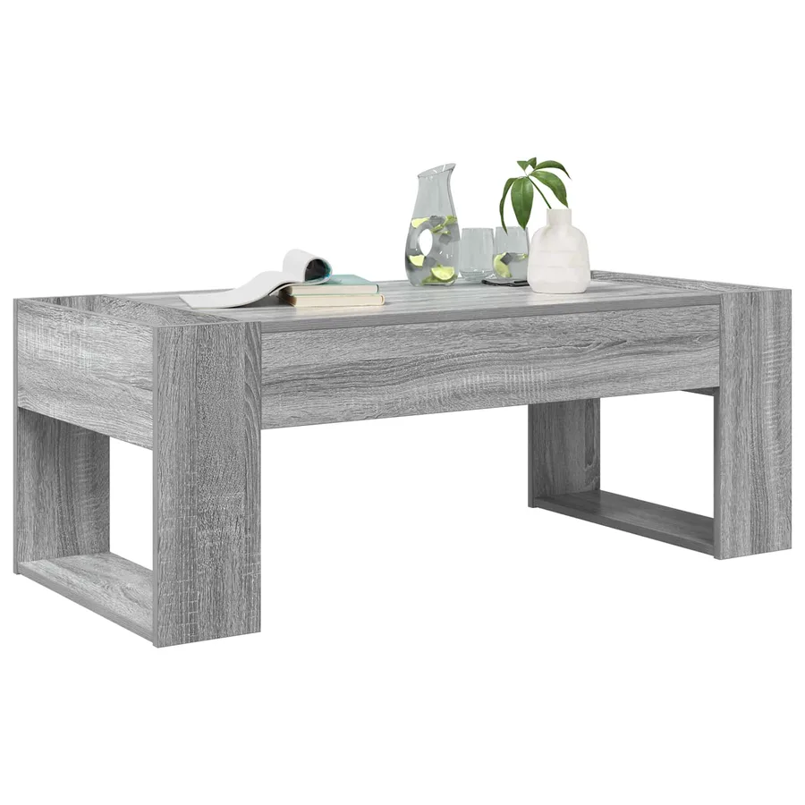 Table basse Gris Sonoma 110 x 50 x 41 cm Bois d'ingénierie - 3
