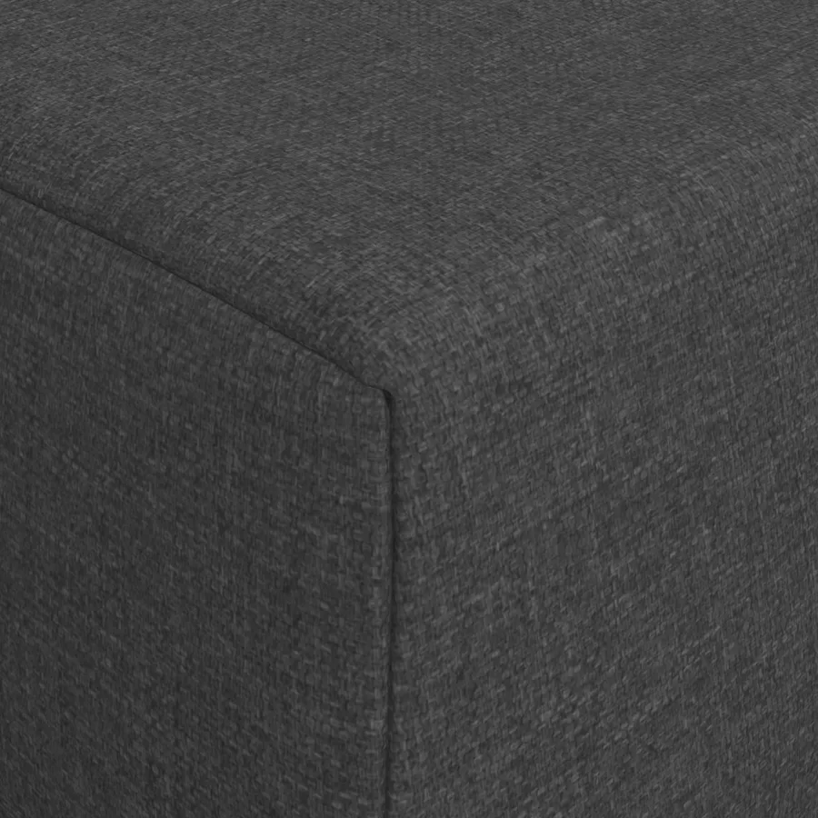 Canapé-lit pliable Gris foncé 200 x 70 x 10 cm Tissu - 6