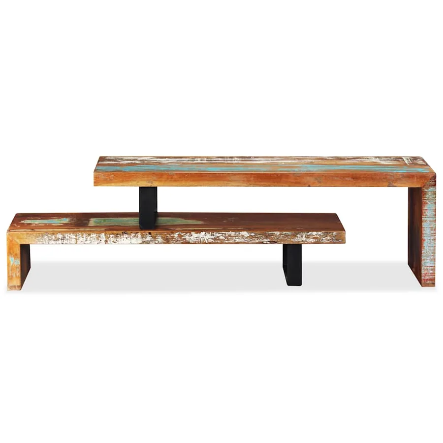 TV cabinet Solid reclaimed wood - 7